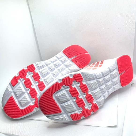 New W/O Box Reebok Women’s 3D Fuse Frame Orange & White Athletic Sneakers Sz 9.5 - Picture 2 of 7